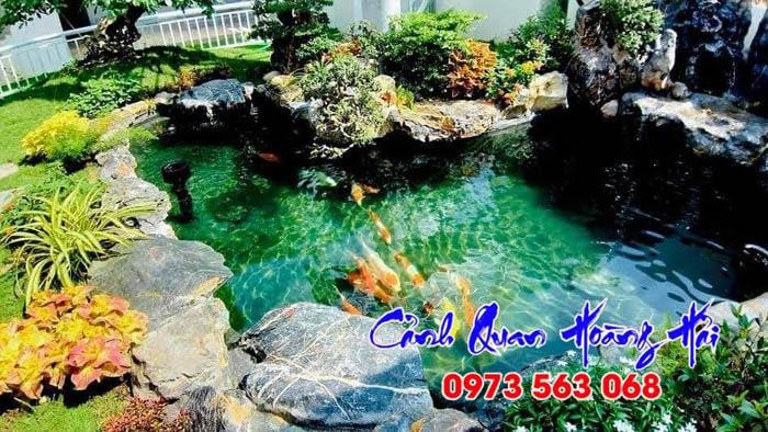 Hồ cá koi sân vườn Đồng Nai 02